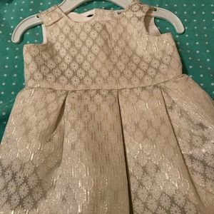 Baby Dress in Gold NB